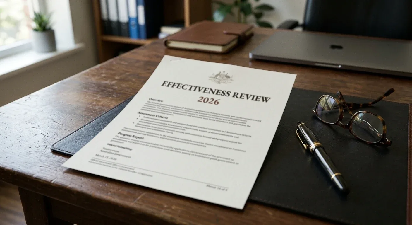 Government review document analyzing gambling credit card ban effectiveness