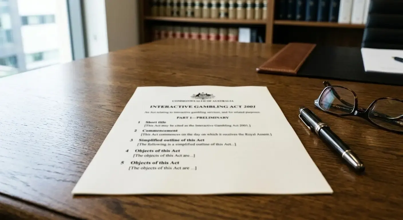 Government website printout summarising ACMA enforcement powers under the Interactive Gambling Act