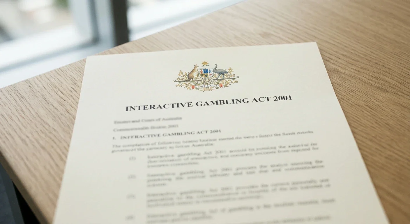 Australian Interactive Gambling Act document with official government seal