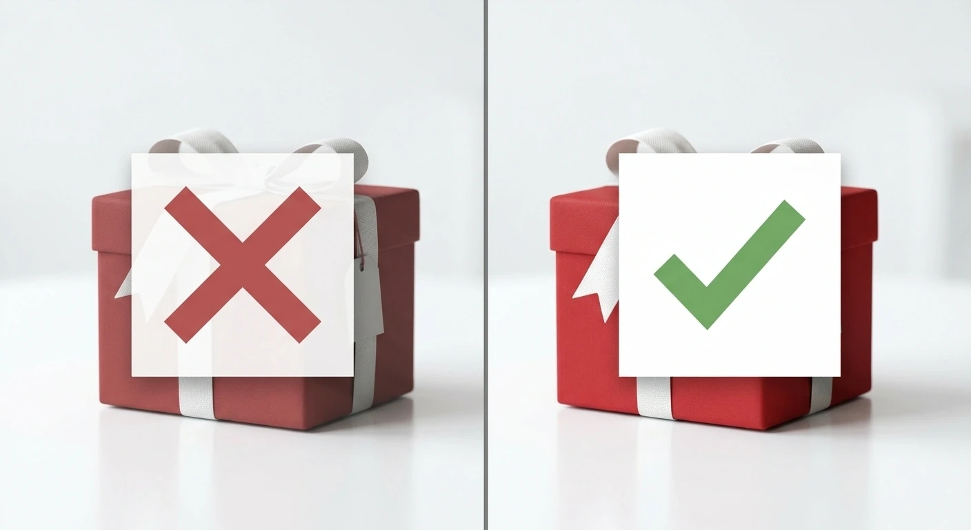 Split composition showing bonus exclusion versus inclusion icons