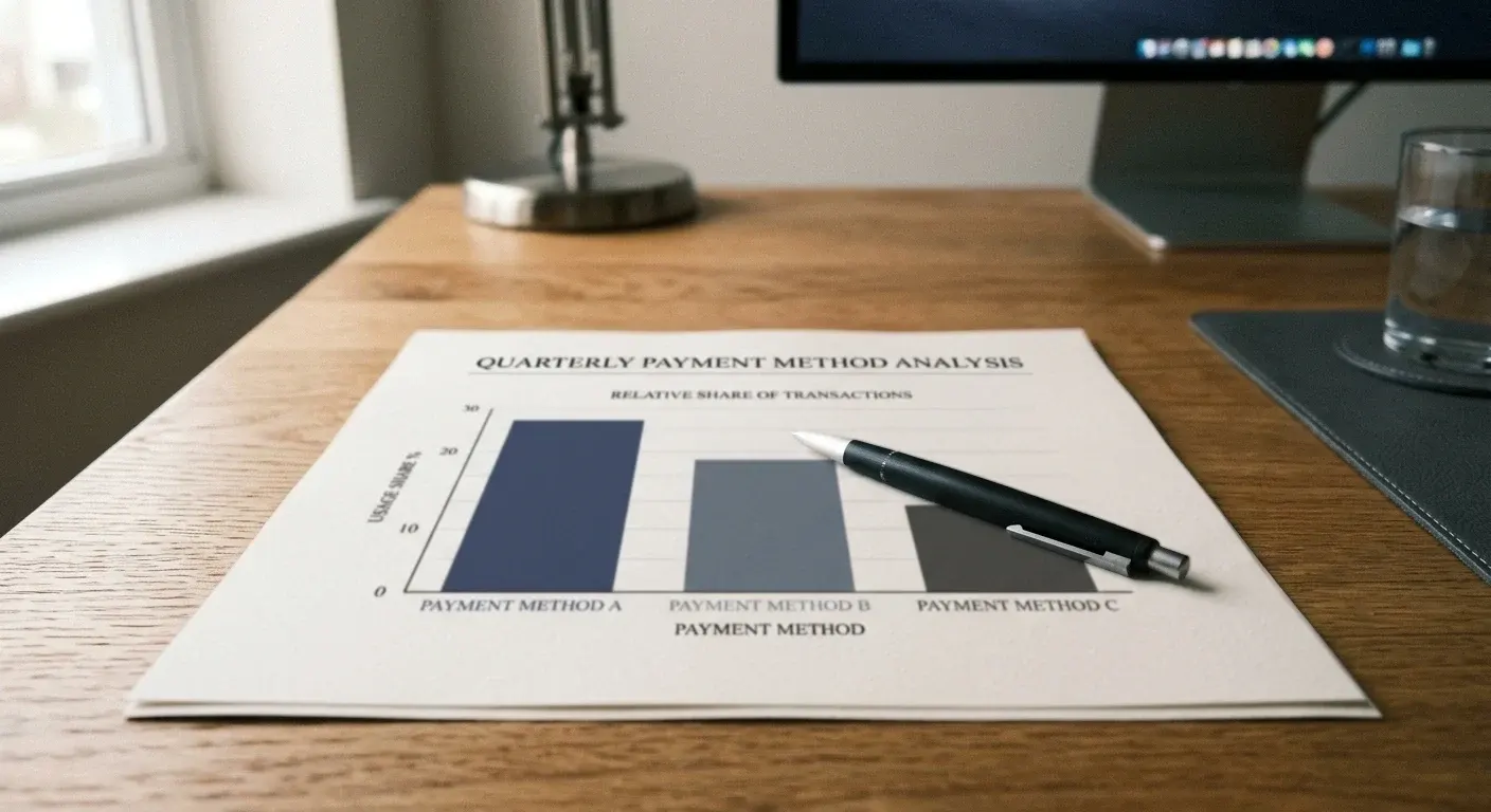 Printed bar chart comparing first-attempt approval rates across Google Pay, manual card and PayID cashier flows
