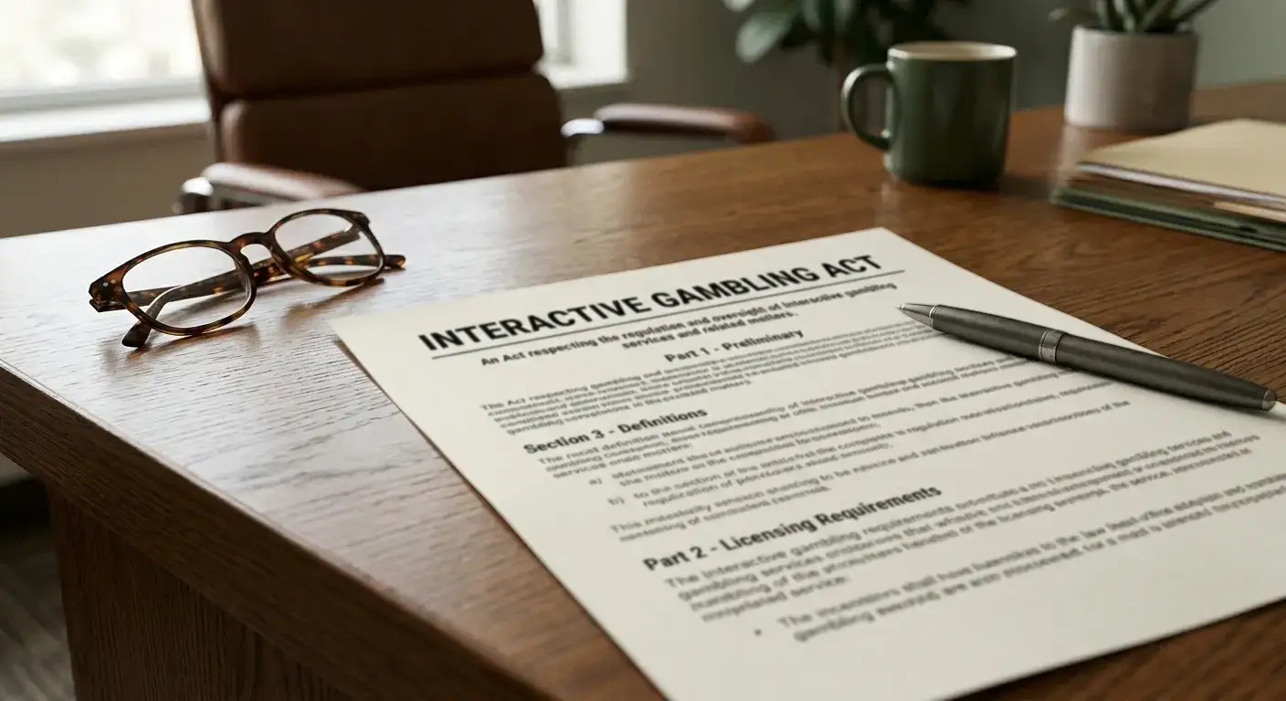 Neutral document showing Interactive Gambling Act regulatory framework
