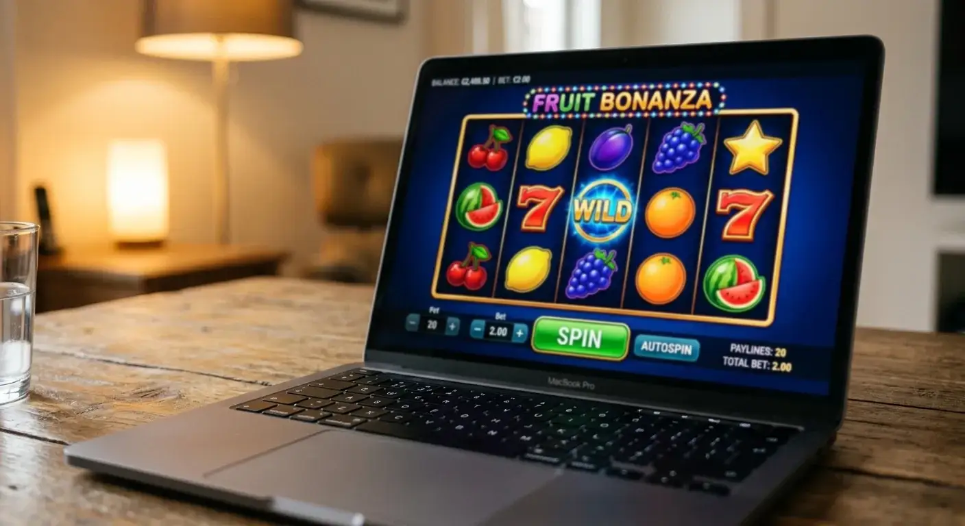 Low-volatility pokies gameplay showing frequent small wins on screen