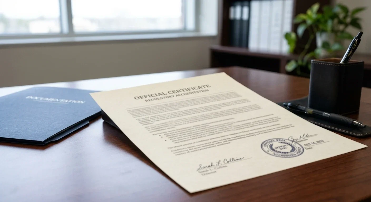Generic offshore gaming license document with neutral regulatory text