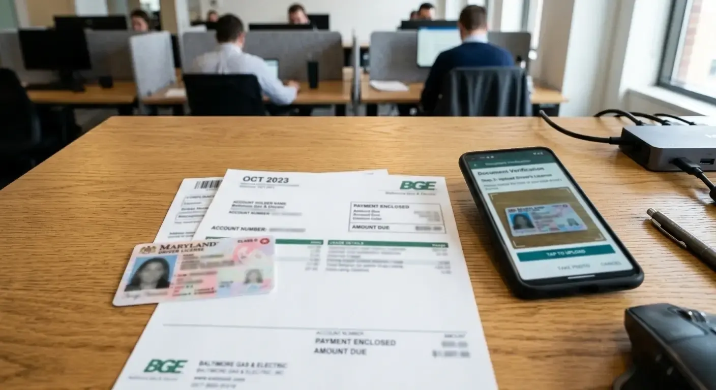KYC document upload interface showing required identity verification documents