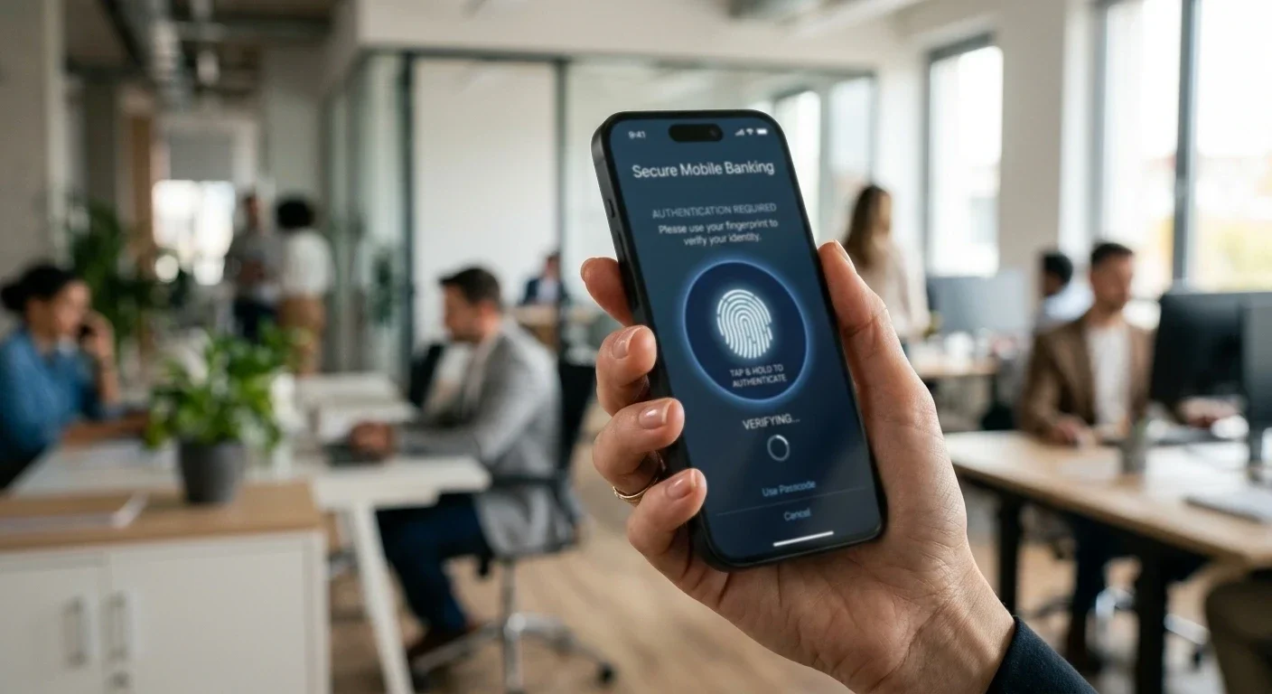 Smartphone showing New Payments Platform transfer authentication screen