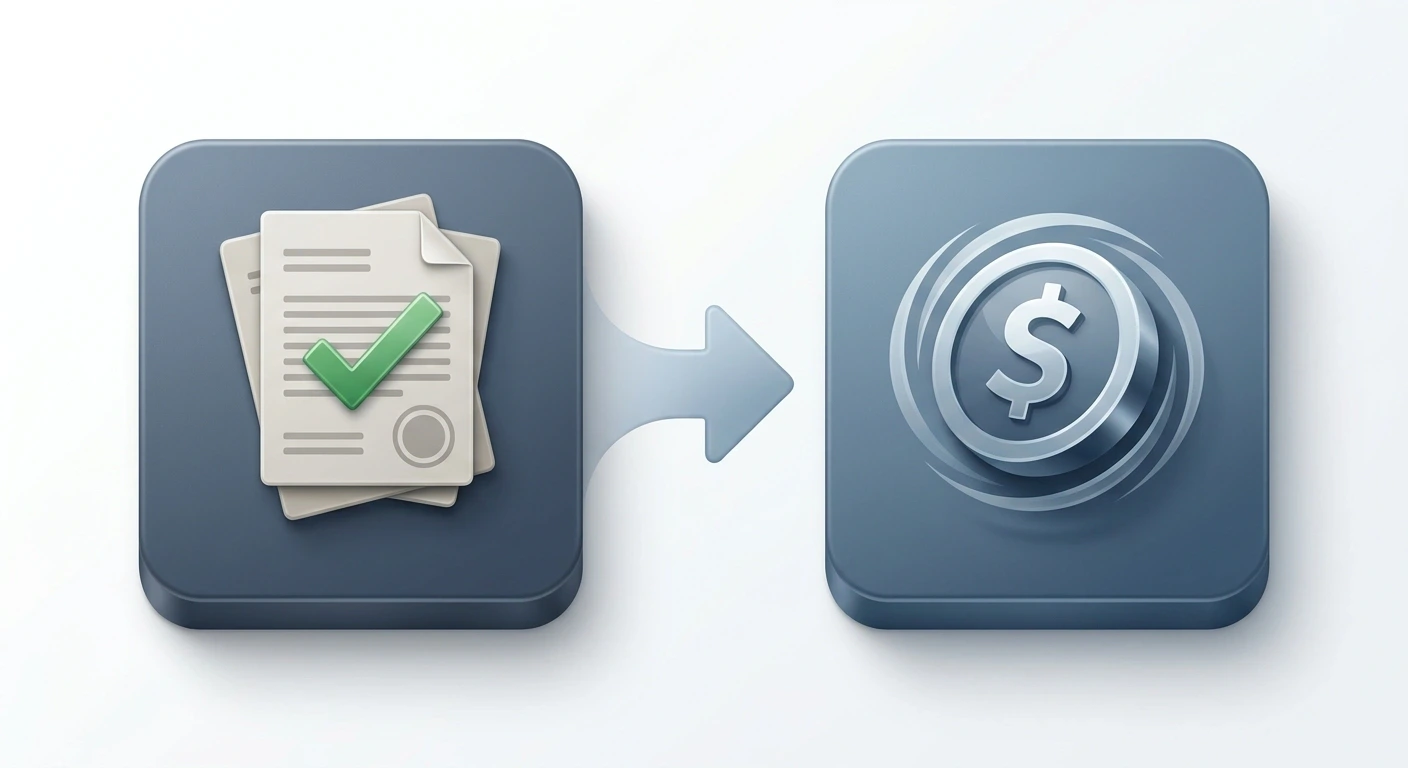 Two-stage withdrawal process showing casino approval and payment network settlement