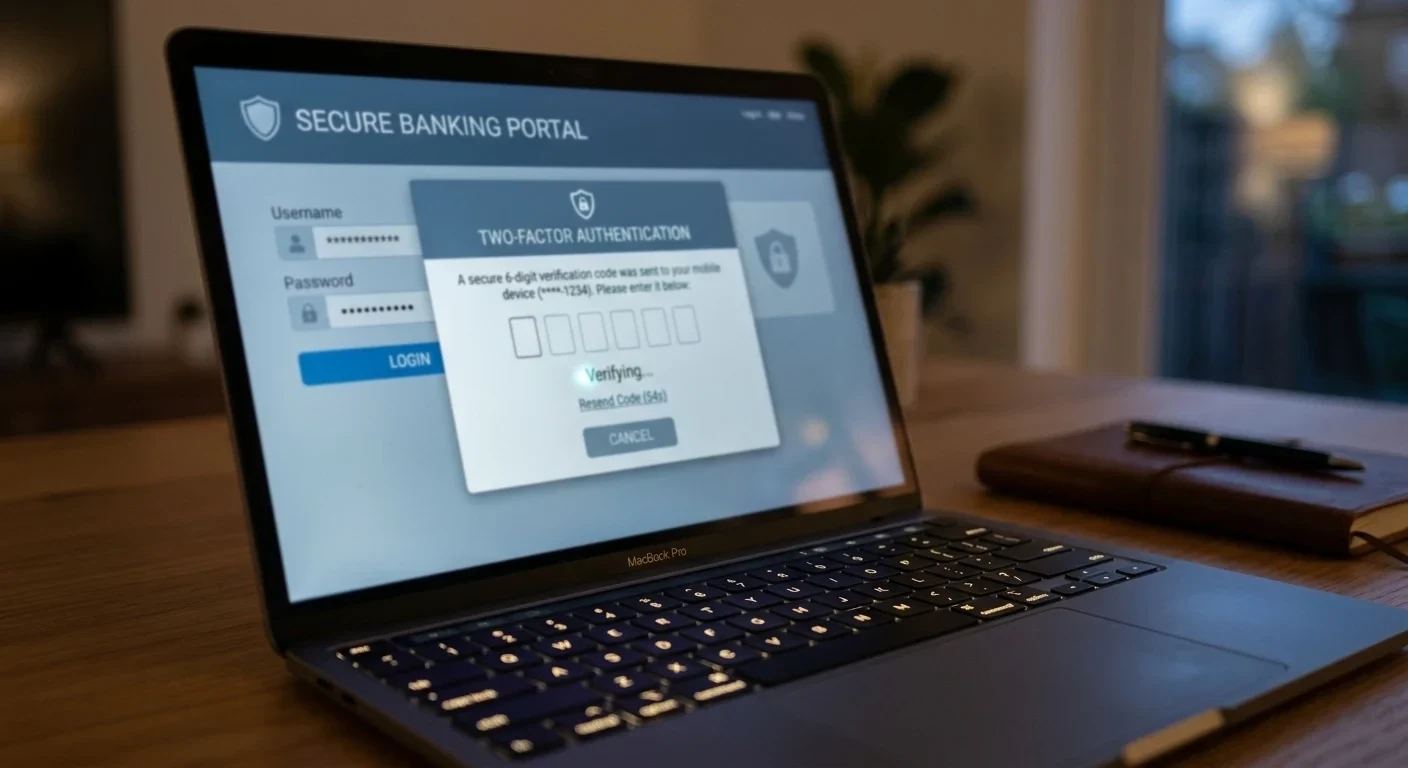 Secure bank authentication screen for casino deposit verification